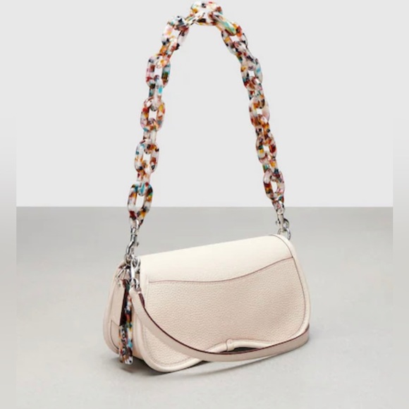 NWT Coach Wavy Dinky COACHTOPIA LEATHER Resin Chain Purse Shoulder Bag Signature - Picture 2 of 11